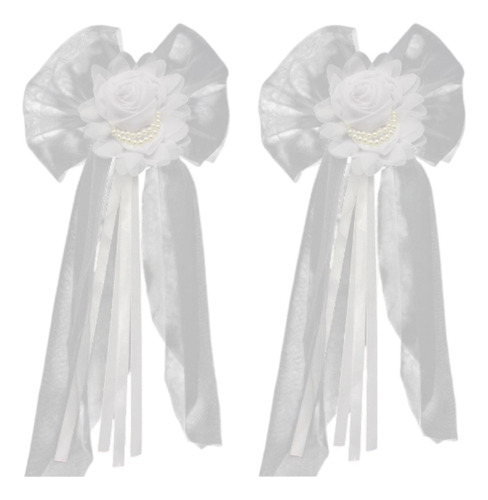 2 Uds. De Lazos Pew Para Boda, Decoraciones 30 Cm X 55 Cm