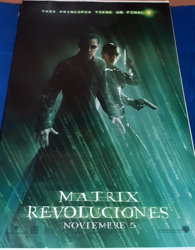 Poster Original De Cine/ Matrix Revoluciones/ 2003/ 