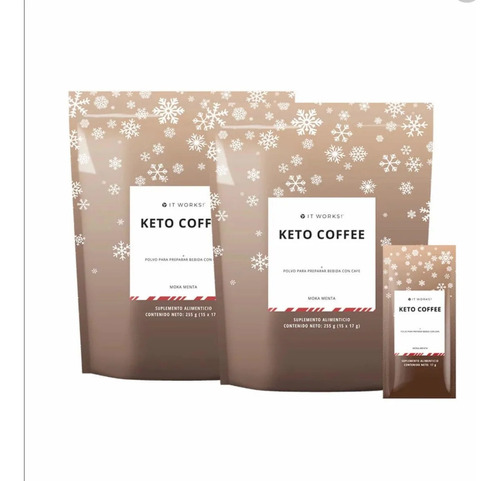 Keto Cofee Nuevo Sabor Edición Limitada Peppermint Mocha