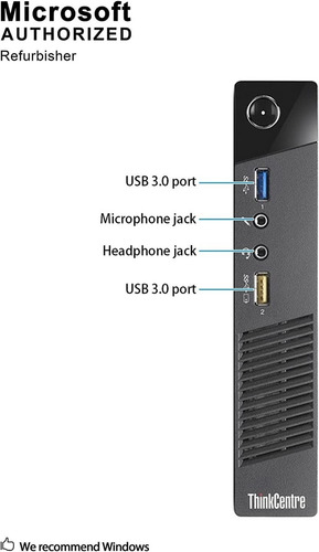 Imagen 2 de 5 de Lenovo Thinkcentre M93p 2018 Mini Pc I5 4gen 8gb 256 Ssd,