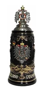 Jarra De Cerveza Alemana Deutschland Shield Stein, Goldeagle