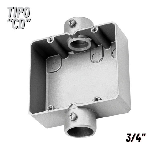 Condulete Duplo Alumínio 3/4'' Tramontina Tipo Cd