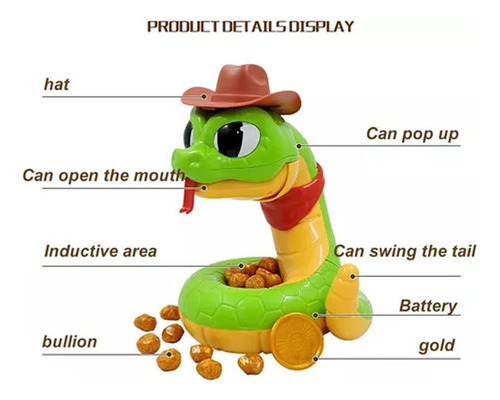 1x Jogo Snake Snake Treasure - Pegue O Ouro