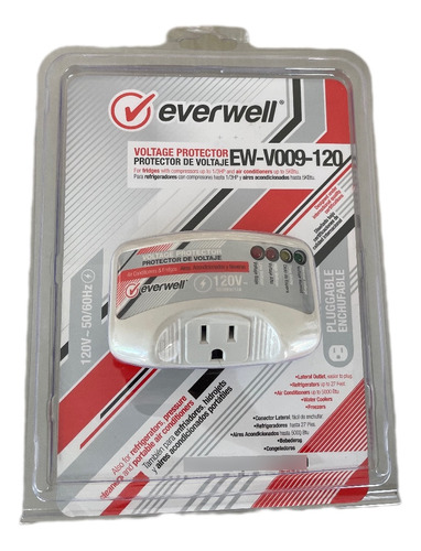 Protector Voltaje Everwell Neveras Refrigerador Enchufe 120v