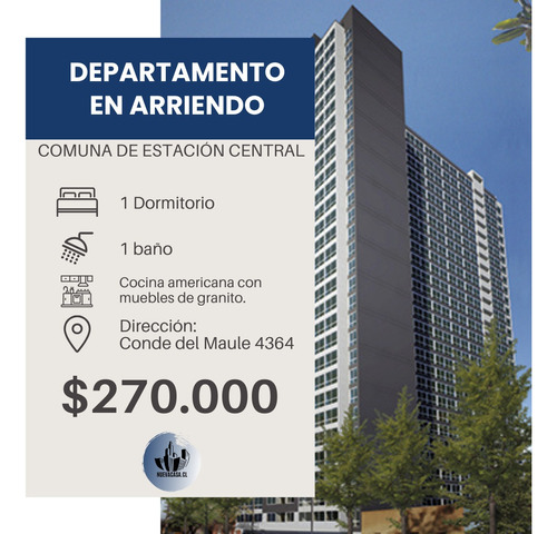 Arriendo Depto. Estacion Central - Conde Del Maule C.23