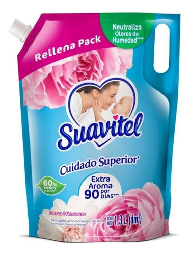 Suavizante De Telas Suavitel Fresca Primavera Doypack 1.3 L