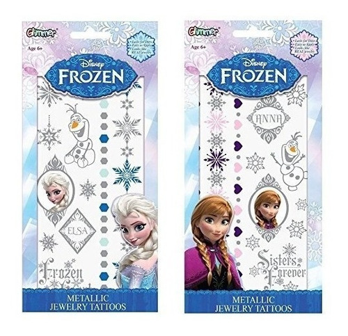 Kits De Tatuaje Temporal De Disney Frozen Elsa Y Anna