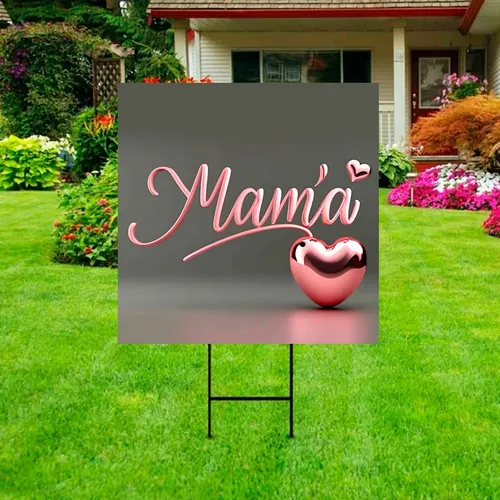 Cartel Letrero Te Amo Mamá Día Madre Lona Fiesta Evento Cm8p