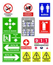 Comprar Kit 13 Señalamientos De Seguridad Protección Civil + Regalo
