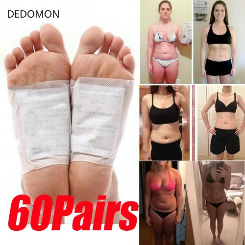 60 Pares Detox Parches De Pie Perder Peso Almohadilla