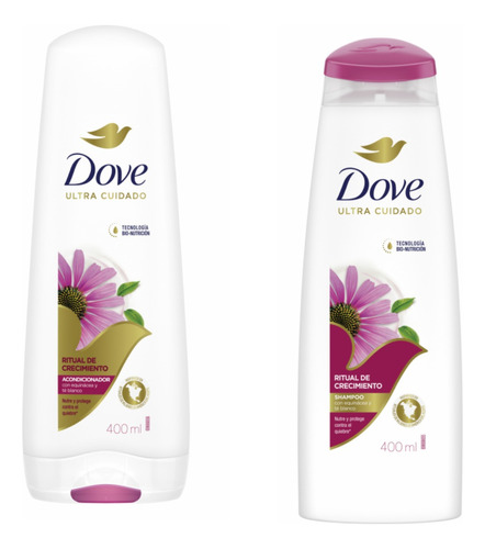 Combo Acondicionador + Shampoo Dove Ritual De Crecimiento 