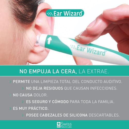 Ear Wizard Removedor Cera Hisopo Canal Auditivo