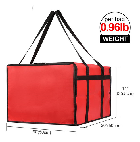 Bolsa Aislante Para Pizza, 20 X 20 Cm, Para Uso Personal Y P