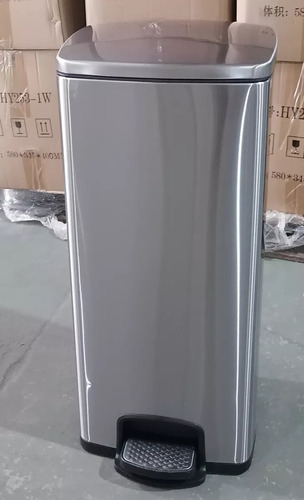Cubo De Basura De Acero Inoxidable 30 Litros Hogar Oficina