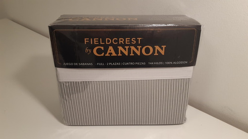 Sabanas Cannon Fieldcrest Twin 1 1/2 Plaza 144 Hilos Algodon