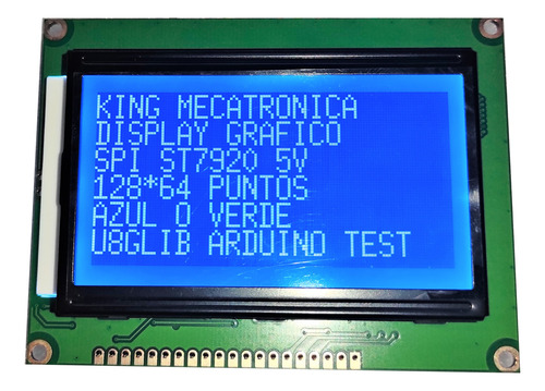 Display Lcd Grafico Spi Pantalla 128x64 Puntos Arduino Ide