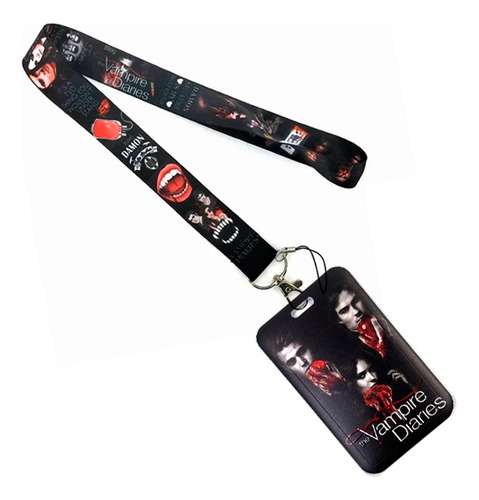 Porta Carnet Y Lanyard The Vampire Diaries Diario De Vampiro