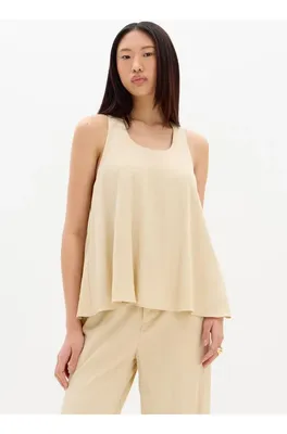 Blusa Godê Detalhe Costas Bege P