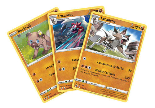 Kit Pokémon Lycanroc Meia Dia Lycanroc Meio Meia Rockruff