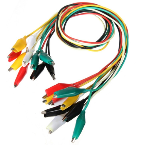 Cables Tipo Caiman Pack De 10 Und. Colores
