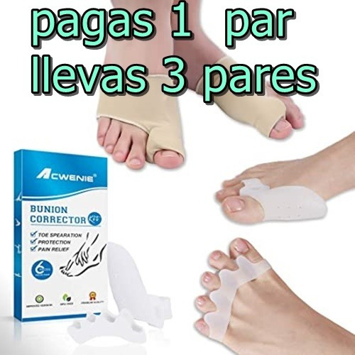 1 Par Correctores  De Los Juanetes  Ortopédico Hallux Valgus