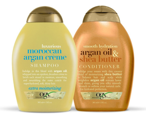 Ogx Shampoo & Conditioner Argan Oil & Shea Butter 385ml