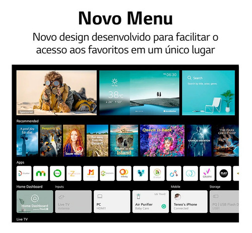 Imagem 7 de 7 de Smart Tv LG 60 4k Uhd Thinqmagic Google Alexa Wifi Bluetooth