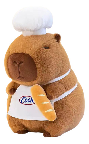 Muñeco De Peluche Capybara Soft Chef Bread C De 30 Cm
