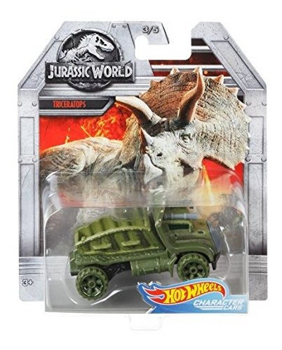 Jurassic World Hot Wheels Triceratops Vehiculo