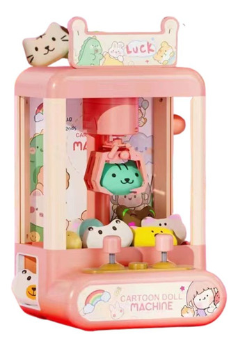 Minimáquina De Garra Para Niños Color Rosa