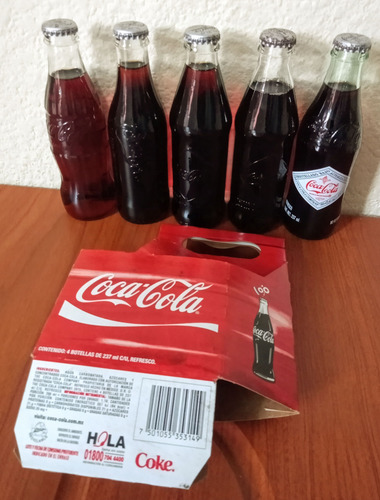 Botellas Coca Cola 100 Años Incluye Caja (Usado)