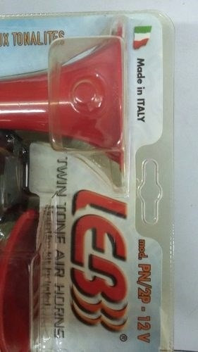 Corneta Con Compresor De Aire 2 Pitos 1 Tono Italiana 12volt