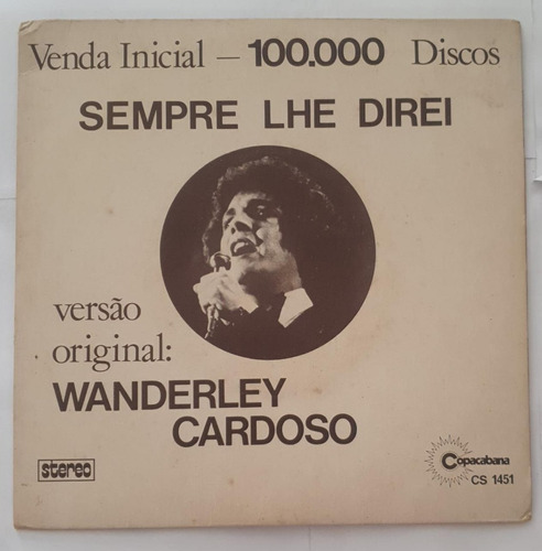 Compacto - Wanderley Cardoso  Sempre Lhe Direi