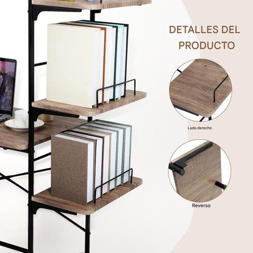 Escritorio De Computadora Con Combinación De Estantería