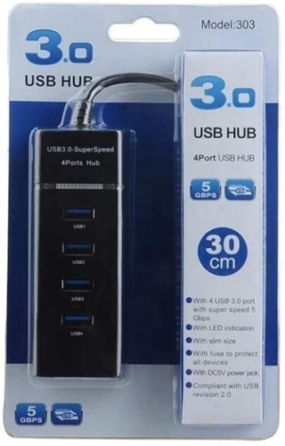 Imagen 5 de 6 de Multi Usb 3.0 4 Puertos Hub Multipuerto Conector Adapter