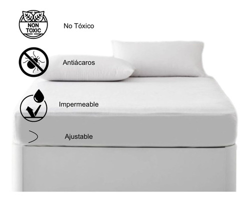 Imagen 3 de 9 de Funda De Colchon Impermeable De Pvc De 1800x200 Cm