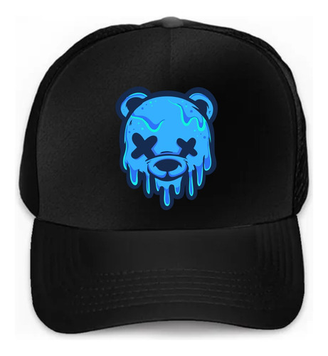 Gorra Trucker Negra Oso Zoombie / Fiesta Electronica