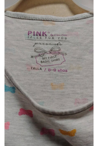 Short Con Playera Para Niña Talla 8 Años Conjunto Para Niña (Usado)