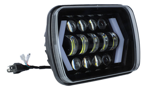 D Faro Led Rectangular De 7 Pulgadas De Alto Brillo