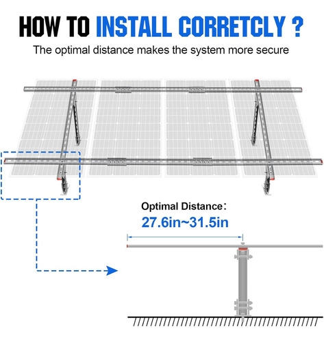 Sistema De Kit De Soportes De Montaje De Panel Solar De Múlt