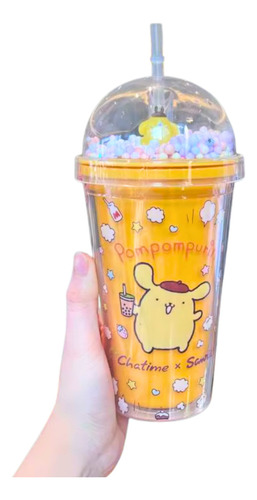 Termo Acrilico Luces Led 450ml Sanrio Vaso Doble Capa