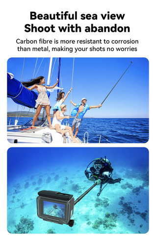 Selfie Stick para cámaras Gopro y similares - Telesin 1.2m