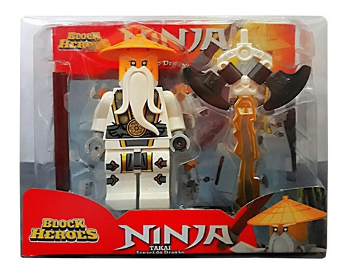 Takai Block Heroes Ninja  Sensei Do Dragão - Polibrinq Bl58