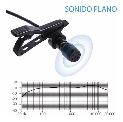Micrófono Celular Corbatero Doble Solapa 6 Metros De Cable