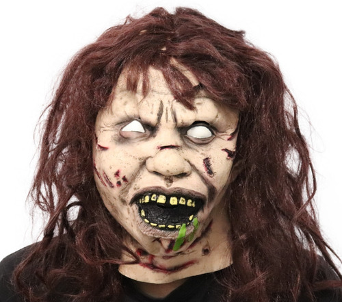 Mascara De Linda El Exorcista De Latex Premium Halloween Color Blanco Diseño Linda Exorcista