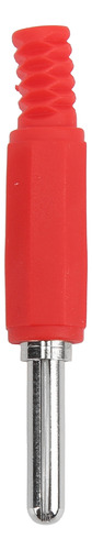 Tapón Tipo Banana Rojo, 10 Unidades J.10023, 4 Mm, Latón Pro
