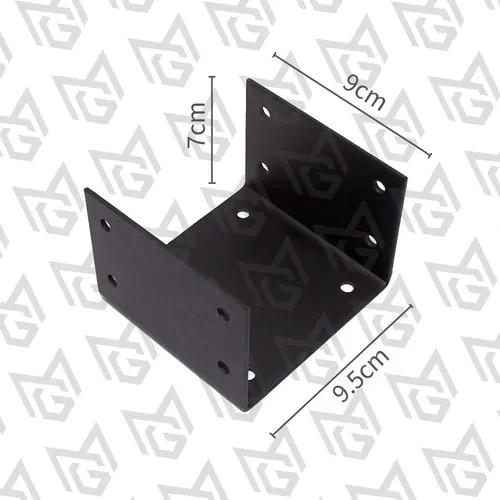 Base Atornillable 4x4 Metal Tiradores Madera
