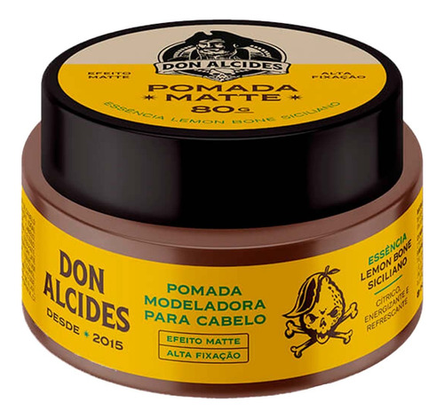 Pomada Para Cabelo Lemon Bone Siciliano 80g Don Alcides