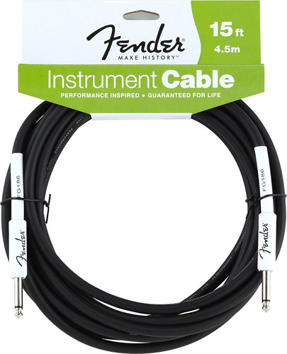 Cable Fender 4,5 Metros Para Instrumento Plug Plug Cuo