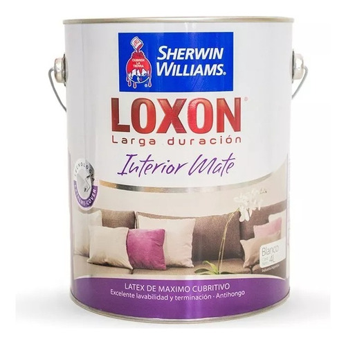 Loxon Latex Interior Larga Duracion X 4lts Sherwin Williams 